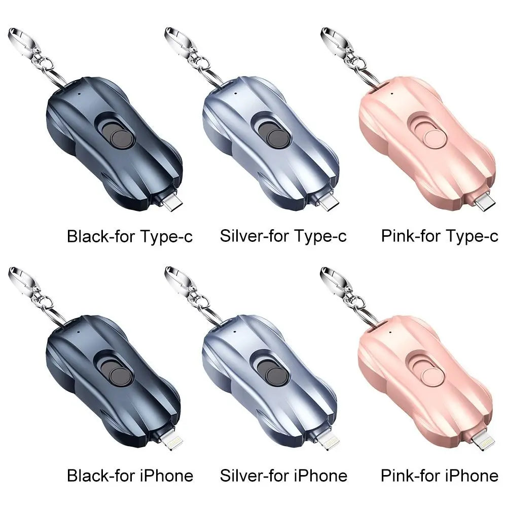 Smartphone Keychain Portable Power Bank Emergency Charger