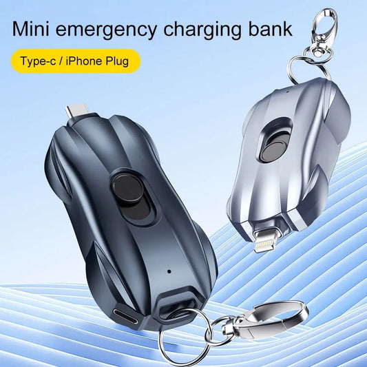 Smartphone Keychain Portable Power Bank Emergency Charger