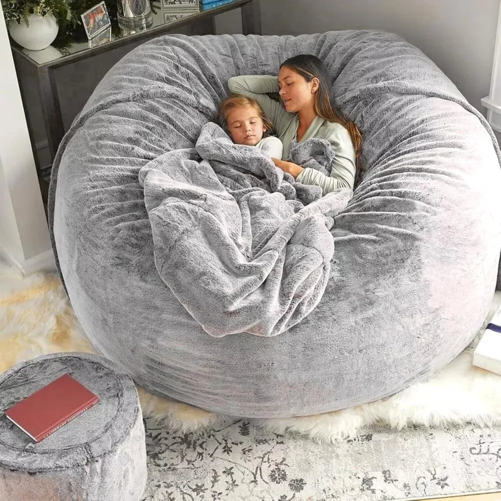 Giant Bean Bag Chair for Adults Cover 6FT