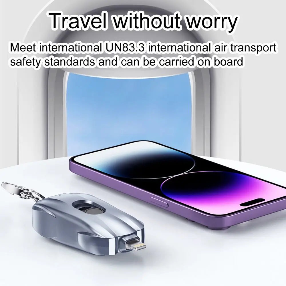 Smartphone Keychain Portable Power Bank Emergency Charger